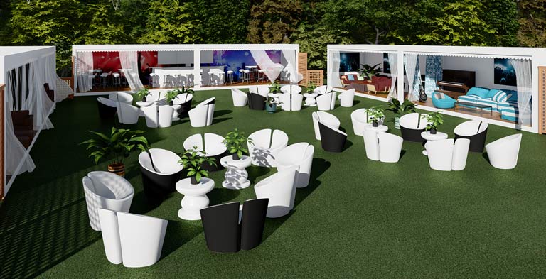 stand vip espace popup